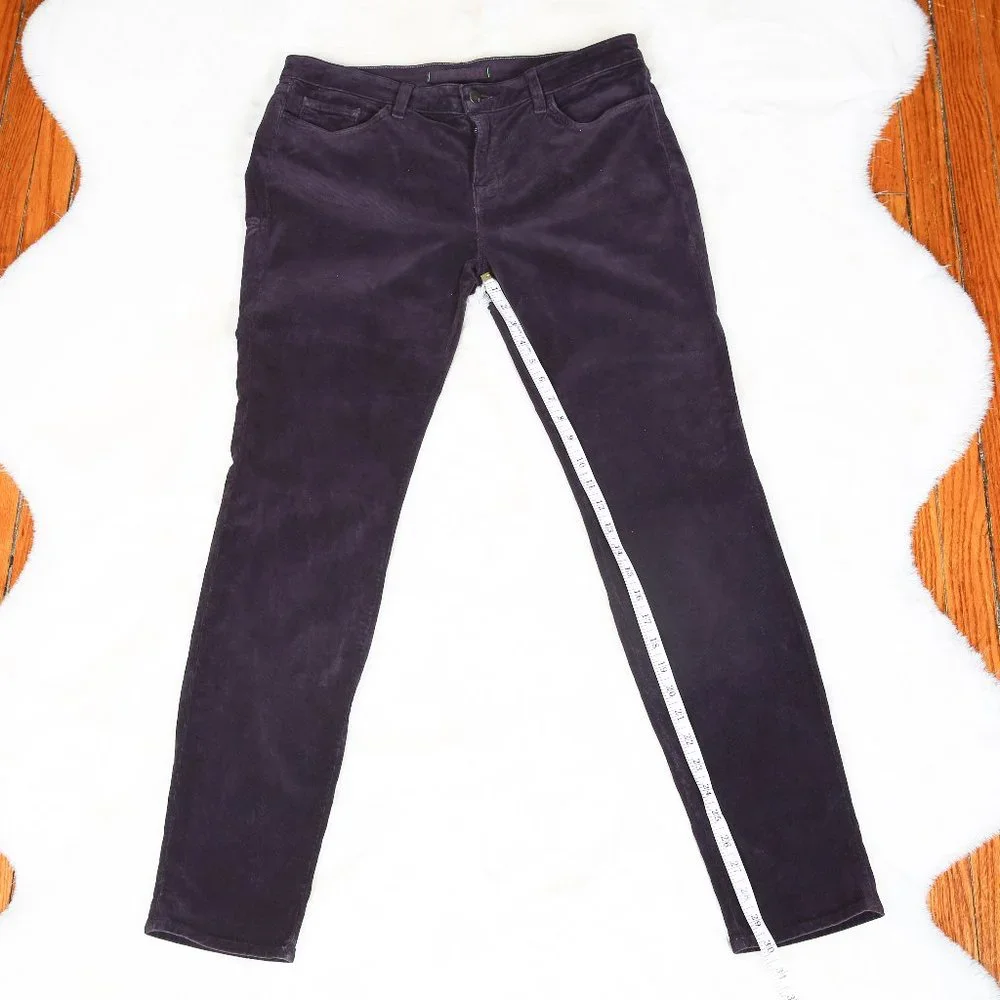 J Brand Purple Corduroy Skinny Leg Pants | Size 32
